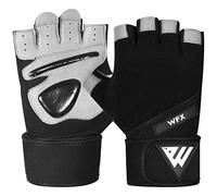 WFX Guanti da palestra per allenamento e sollevamento pesi, per uomo, donna, supporto per il polso, imbottitura extra grip per il palmo della mano, guanti da allenamento, ciclismo.