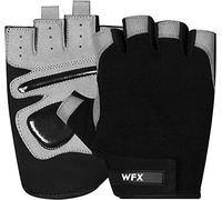 WFX Guanti da palestra per allenamento e sollevamento pesi, per uomo, donna, supporto per il polso, imbottitura extra grip per il palmo della mano, guanti da allenamento, ciclismo.