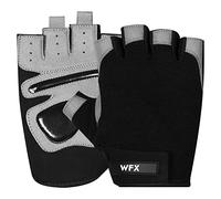 WFX Guanti da palestra per allenamento e sollevamento pesi, per uomo, donna, supporto per il polso, imbottitura extra grip per il palmo della mano, guanti da allenamento, ciclismo.