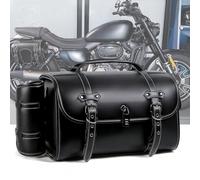 WFYBMB Borse Laterali Moto per Harley Davidson Softail Slim 2013-2021, Borsa Laterale Moto Impermeabile - Stile Vintage in Pelle Borse Moto con Chiusura Rapida, Adatto Ai Viaggi,B/30 * 43 * 28CM