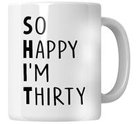WG - So Happy I'm Thirty, regalo per il 30° compleanno, regalo per 30° compleanno, regalo per 30 anni, 30 tazze di compleanno