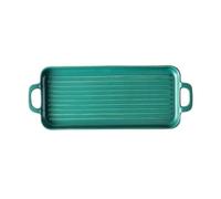 Wg2tPc5dN Pirofila In Ceramica A Righe Verticali Con Due Manici(Green,M)
