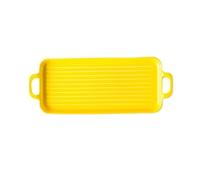 Wg2tPc5dN Pirofila In Ceramica A Righe Verticali Con Due Manici(Yellow,M)