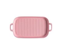 Wg2tPc5dN Pirofila in ceramica con due manici e base filettata(Pink)