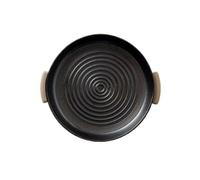 Wg2tPc5dN Pirofila in ceramica filettata con manici(Nero,Piccolo)
