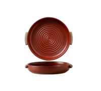 Wg2tPc5dN Pirofila in ceramica filettata con manici(Red,M)