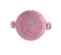 Wg2tPc5dN Pirofila in ceramica rosa e nera con doppi manici