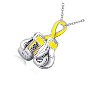 WGBOSMG Collana con ciondolo a forma di guantone da boxe in lega Zn con simbolo del coraggio, collana alla clavicola per la motivazione quotidiana, One Size, come descritto, come descritto