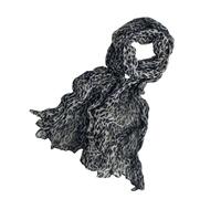 WGBOSMG Elegante Stampa Animale Cravatta Morire Sciarpa Lunga In Poliestere Morbido Scialle di Seta Copricapo per Le Donne Degli Uomini Accessori Moda Donna Lungo, Grigio blu, Taglia unica