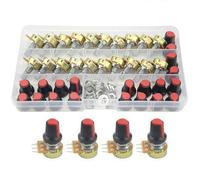 WGCD 20 pezzi zigrinato albero Linear Rotary taper potenziometro con tappo kit B10K