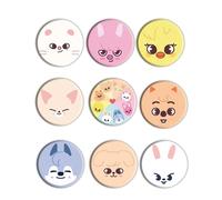 WGCHAIE 9 Pezzi Badge Fai da te con Spilla di Sicurezza, Spille con Pins Spilla da Balia Distintivo Personalizzato Rotondo Personalizzato Pin Set, Versatile, Bright