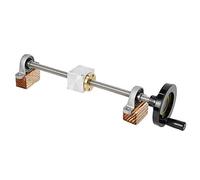 WGD Daluogan Vite di Piombo T12, Vite Guida con Piombo con Volantino Vite A Rotaia 12mm 250 300 400 500mm Orizzontale/Staffa Verticale Scorriere Fai da Te Semplice