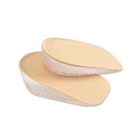 WGE 2 Paia Sottopiede Rialzato in Gel Invisibile Altezza (1,5-3,5 Cm), Sottopiede Autoadesivo Morbido Antiscivolo, Inserto Tacco Posteriore Confortevole, per Donne,1.5CM