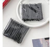WGFOIP 100 Clip Nere con una Sola Parola, Eleganti Forcine in Metallo per uno Styling Facile per Uomini e Donne