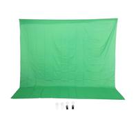 WGFOIP 3x3m Green Screen Backdrop Tessuto, Background di Chroma Chiave Non Riflettente per lo Studio di Fotografia Video