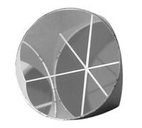 WGFOIP Accessorio per Prisma a Angolare per Stazione Totale per Immagini di Misurazione Accurate, Prisma a Angolare in Vetro Ottico da 12,7 Mm per Tunnel, Strade e Ponti