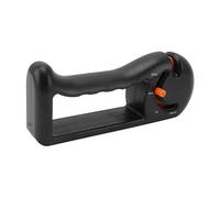 WGFOIP Affilacoltelli Professionale Affilacoltelli Manuale Regolabile a 4 Fasi per Coltelli da Manico Ergonomico per Utenti Destrimani e Mancini Materiale ABS Resistente per Vari Coltelli (Arancia)