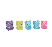 WGFOIP Bear Stress 5 Pezzi di Palline di Pasta Elastiche a Lievitazione Lenta, Comoda e Morbida Impugnatura Elastica per Adulti, Bambini, Ufficio, Casa, Colore Misto, Materiale TPR