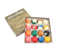 WGFOIP Billiard Pool Ball Set 2,25 Pollici, Materiale in Resina, rotondità per Scivolare Attraverso Il Panno, Tutte Le Palle Necessarie per i Giochi Standard, Migliorano L'esperienza
