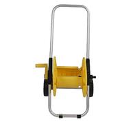 WGFOIP Carrello per Tubo da Giardino Avvolgitore per Acqua Antiscivolo in Alluminio Resistente per Prato e Giardino 35 M Giallo