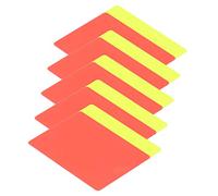 WGFOIP Carte da Arbitro di Calcio, Rosso Giallo, 11 X 8 Cm | Uso di Partite di Calcio, PVC, Giochi da Stadio Scolastico, Spazio di Archiviazione Portatile, Attrezzatura Sportiva