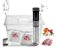 WGFOIP Contenitore per Sous Vide, design pieghevole con cerniere, materiale PC alimentare rinforzato, Contenitore per Sous Vide con Coperchio, per la cottura sous vide con circolatori sottovuoto