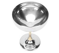 WGFOIP Coppa da Gelato in Acciaio Inossidabile, 14,5x10,8 Cm Coppa da Dessert con Piede Elegante per Gelato, Macedonia, Budino, Yogurt, Perfetta per Feste di Ristoranti in Casa (B)