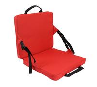 WGFOIP Cuscino per Sedia da Esterno Comodo Sedile da Stadio Pieghevole in Tessuto Oxford Rosso per Campo da Calcio su Prato