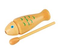WGFOIP Giocattolo per Strumento a Percussione Manuale a Forma di Pesce, Design Unico per Bambini e Principianti, Facile da Giocare Ed Educativo, Realizzato in Legno Resistente
