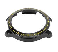 WGFOIP GTR 4 Orologio Custodia Protettiva per Paraurti Custodia Durevole e Resistente Ai Graffi Ideale per L'uso Occasionale Plastica Dura 1x (Nero Giallo)