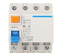 WGFOIP Interruttore Automatico Differenziale in Miniatura 3P+N Protezione da Sovracorrente 32A e Resistente Agli Urti per le Case
