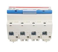 WGFOIP Interruttore Magnetotermico 4P 100A | Materiale ignifugo, installazione su guida, protezione differenziale, adatto per applicazioni solari e CC