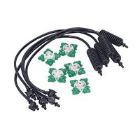 WGFOIP Irrigatore da Giardino Irrigazione Automatica a 360 Gradi per Giardinaggio Domestico Set da 5 Pezzi in Plastica Durevole