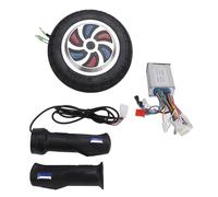 WGFOIP Kit Motore per Scooter Elettrico, 350V 350W da 8 Pollici Senza Spazzole Blow nel Motore della Ruota Scura con Impugnature a Torsione Manubrio per Conversione, Facile