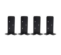 WGFOIP Kit Staffa di Ancoraggio per Pali in Metallo Set di Base Robusto per Supporto del Ponte Corrimano per Ringhiera del Portico per Recinzione Resistente, Supporto Universale per Pali di Legno,