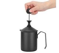 WGFOIP Manuale in Acciaio Inossidabile Latte Frode Schiumer Porta Portatile per Latte Scrupoli da Accessori da per Cappuccino Latte Hot Cioccolato