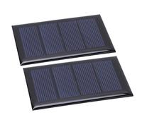 WGFOIP Mini Pannello Solare 2V in Polisilicio Compatto da 2 Pezzi per Progetti Fai da Te per Uso Esterno 80x50mm