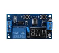 WGFOIP Modulo relè Timer 12V Interruttore Ad Anello Infinito Regolabile per Test della Pompa Dell'acquario Dimensioni 65 Mm