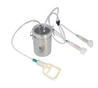 WGFOIP Mungitrice Manuale in Acciaio Inossidabile Portatile da 2000 Ml, Risparmio di Sforzo per la Mungitura Domestica di Pecore, Mucche, Capre
