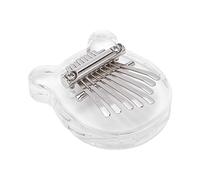 WGFOIP Pianoforte da Pollice Kalimba 8 Tasti Pianoforte da Dito Impermeabile per Principianti e Professionisti Materiale Acrilico con Kit di Plettri