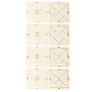 WGFOIP Puzzle Giocattolo Educativo Forme Geometriche per L'apprendimento dei Bambini 14,5x14,5 Cm Compensato Set da 8 Pezzi