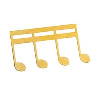 WGFOIP Resistente Clip per Spartiti Elegante Supporto per Pagine con Motivi per Note per Chitarra per Pianoforte 1 unità (Oro)