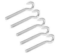 WGFOIP Robusto Gancio a Vite in Acciaio Inossidabile, Gancio per Tazza da 5 Pezzi per Mobili Domestici di Prodotti Elettronici (M8)