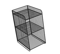 WGFOIP Scaffale Laterale in Metallo per Carichi Pesanti, per Camera da Letto e Bagno, Materiale Resistente, Facile da Montare per Uso Domestico (#2)