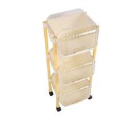 WGFOIP Scaffale per Carrello, Design a Livelli Mobili | Eccellente materiale plastico, design del coperchio, organizer da , ampia applicazione