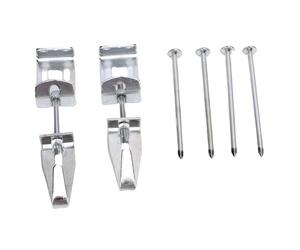 WGFOIP Set di Ganci per Regolabili, Supporta Fino a 100 Libbre | Include 10 ganci versatili, Realizzati in ferro, Facile regolazione dell\'altezza, Adatto per specchi, opere d\'arte e