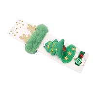 WGFOIP Set di Mollette per Capelli Natalizie, Fermagli per Capelli Alla Moda e Attraenti per Ragazze per Uso Quotidiano, Realizzati in Materiale ABS Stabile, Include 4 Disegni Carini