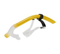 WGFOIP Snorkel da Nuoto in Silicone con Supporto per la Testa Regolabile per Immersioni e Allenamenti di Nuoto in Vasca (Gialla)