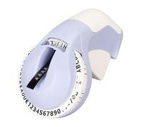 WGFOIP Stampante per Etichette in Rilievo, Scrittore Manuale Viola con Nastro da 47 Caratteri 600 Dpi Portatile 3D in Rilievo per Scrapbooking, Artigianato, Organizzazione Domestica,