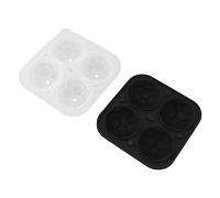 WGFOIP Stampi per Cubetti di Ghiaccio in Silicone Forme Divertenti per Cocktail di Whisky Stampi per Sfere Flessibili da 2 Pezzi per Bar di Casa (Calcio)